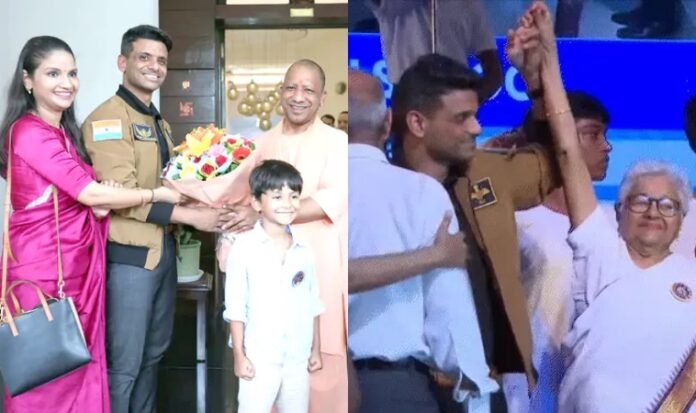 Shubhanshu Shukla visits his School in Lucknow